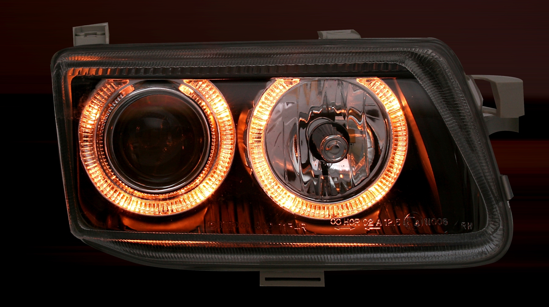 Angel Eyes Scheinwerfer für Opel Astra F in Schwar