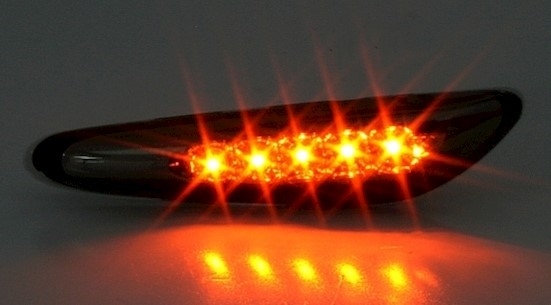 LED Seitenblinker für BMW E46 + X3 in Smoke