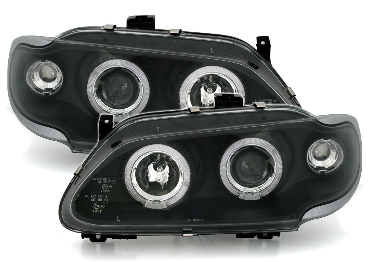 Angel Eyes Scheinwerfer für Renault Megane in Schw