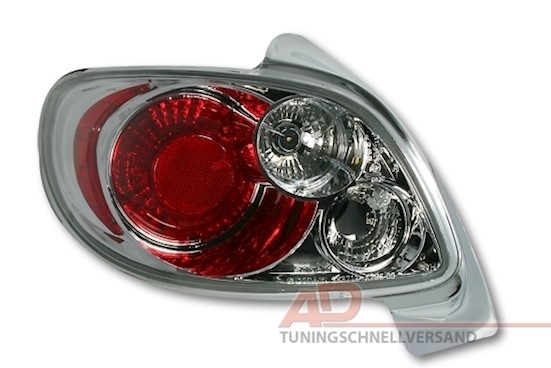 Rückleuchten für Peugeot 206 in Chrom             