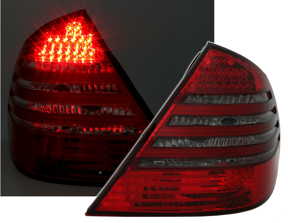 LED Rückleuchten für Mercedes W211 in Rot-Smoke
