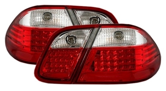 LED Rückleuchten Mercedes CLK in Rot-Weiß