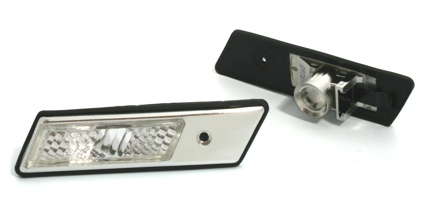 Seitenblinker für BMW E36 E32 E34 in Weiß Chrom