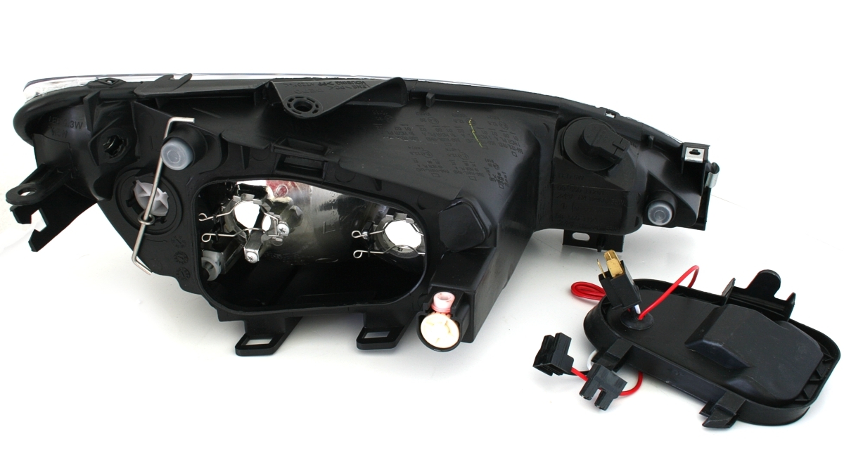 Scheinwerfer Set für Peugeot 206 in Schwarz