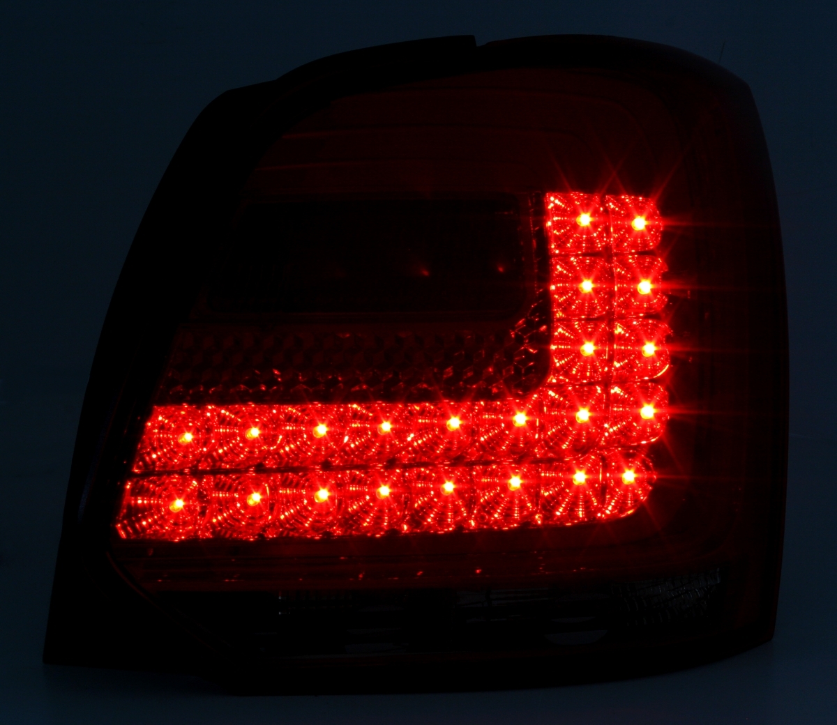 LED Rückleuchten für VW Polo 6R in Rot-Smoke