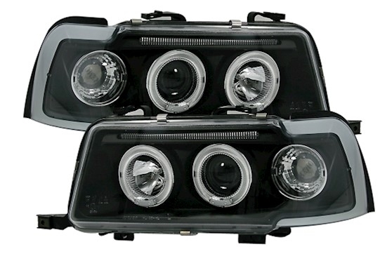 Angel Eyes Scheinwerfer für Audi 80 B4 in Schwarz