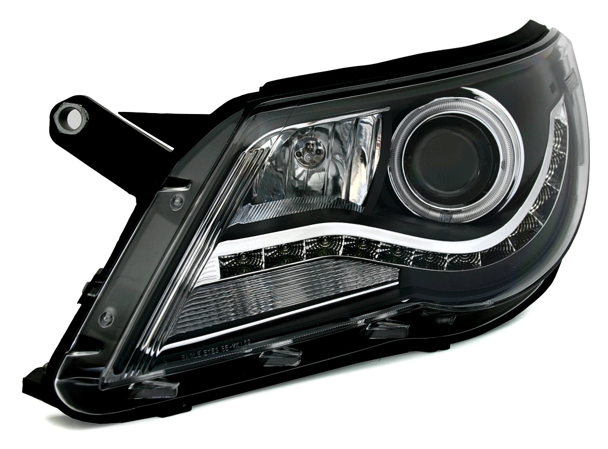 CCFL Angel Eyes Scheinwerfer für VW Tiguan/Schwarz