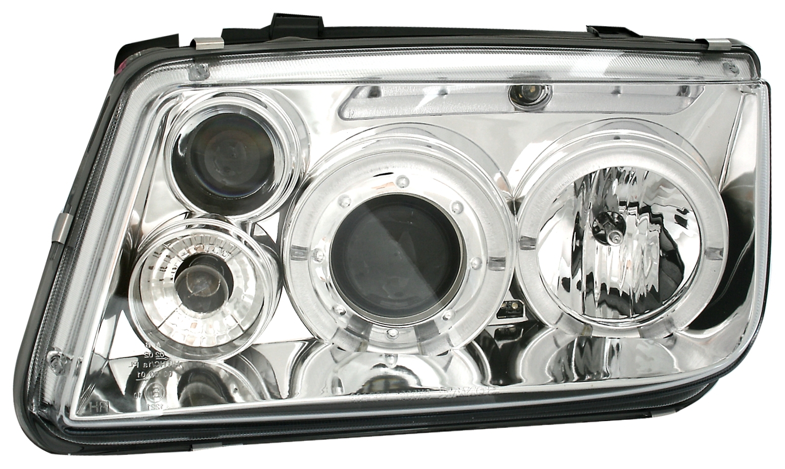 Angel Eyes Scheinwerfer für VW Bora in Chrom