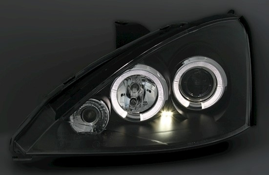 Angel Eyes Scheinwerfer für Ford Focus in Schwarz 