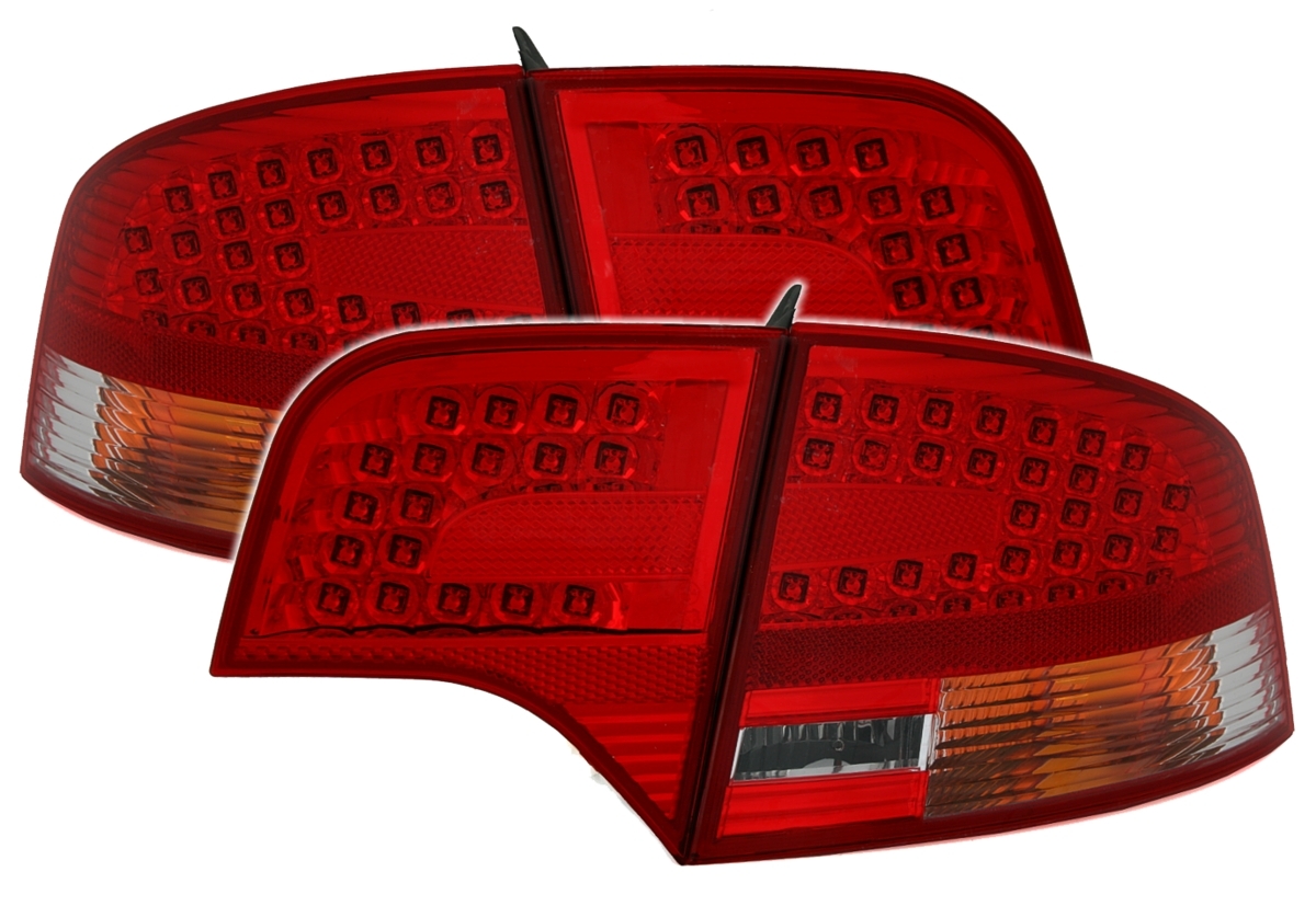 LED Rückleuchten für Audi A4 B7 Limo in Rot Weiß