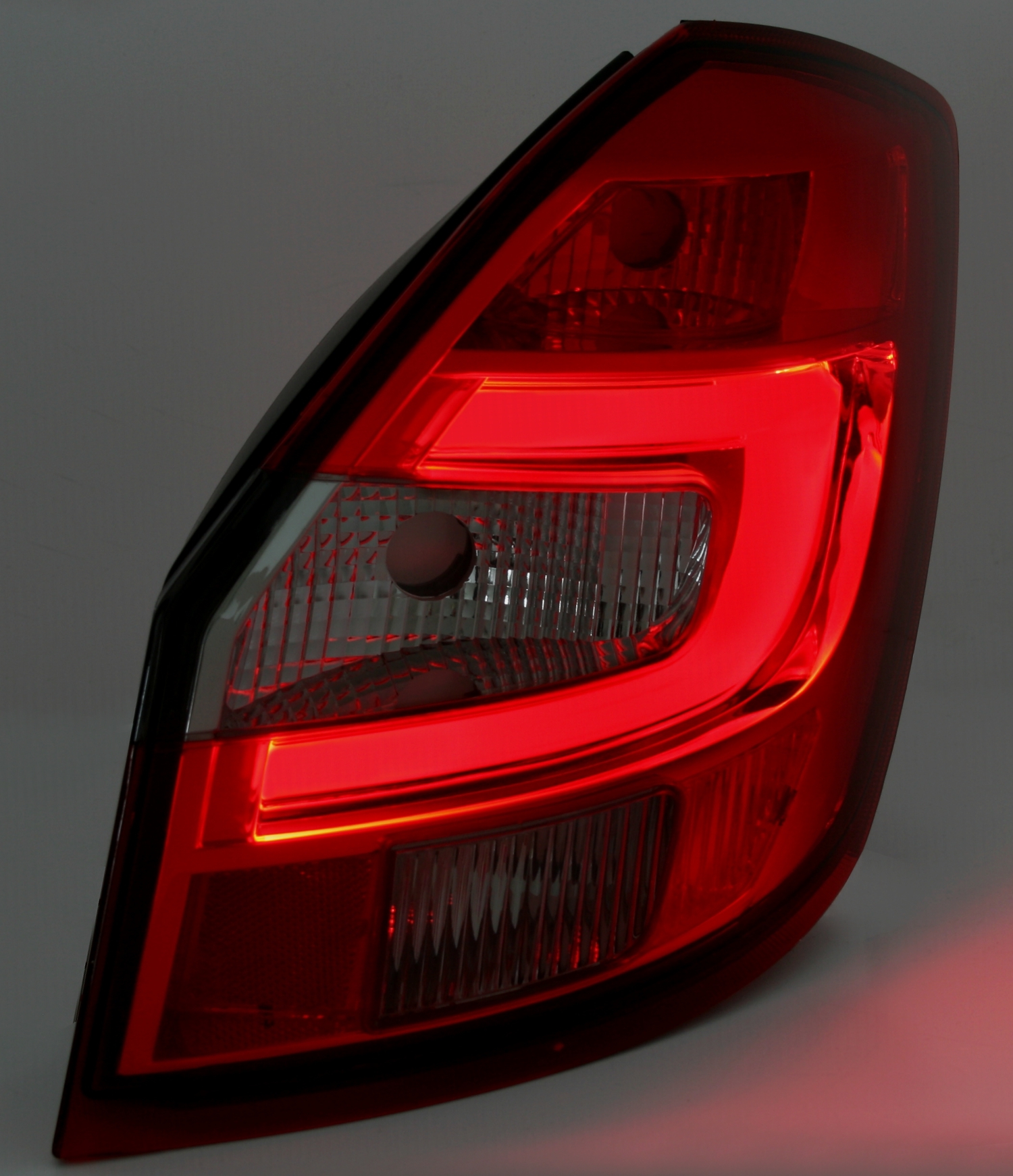 LightBar Rückleuchten für Skoda Fabia 2 in Rot-Smo