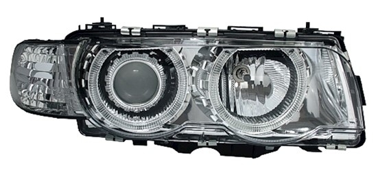 Angel Eyes Scheinwerfer für 7er BMW E38 in Chrom