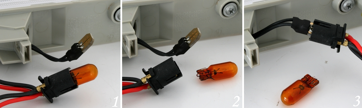 LED Seitenblinker für Opel Astra H in Schwarz