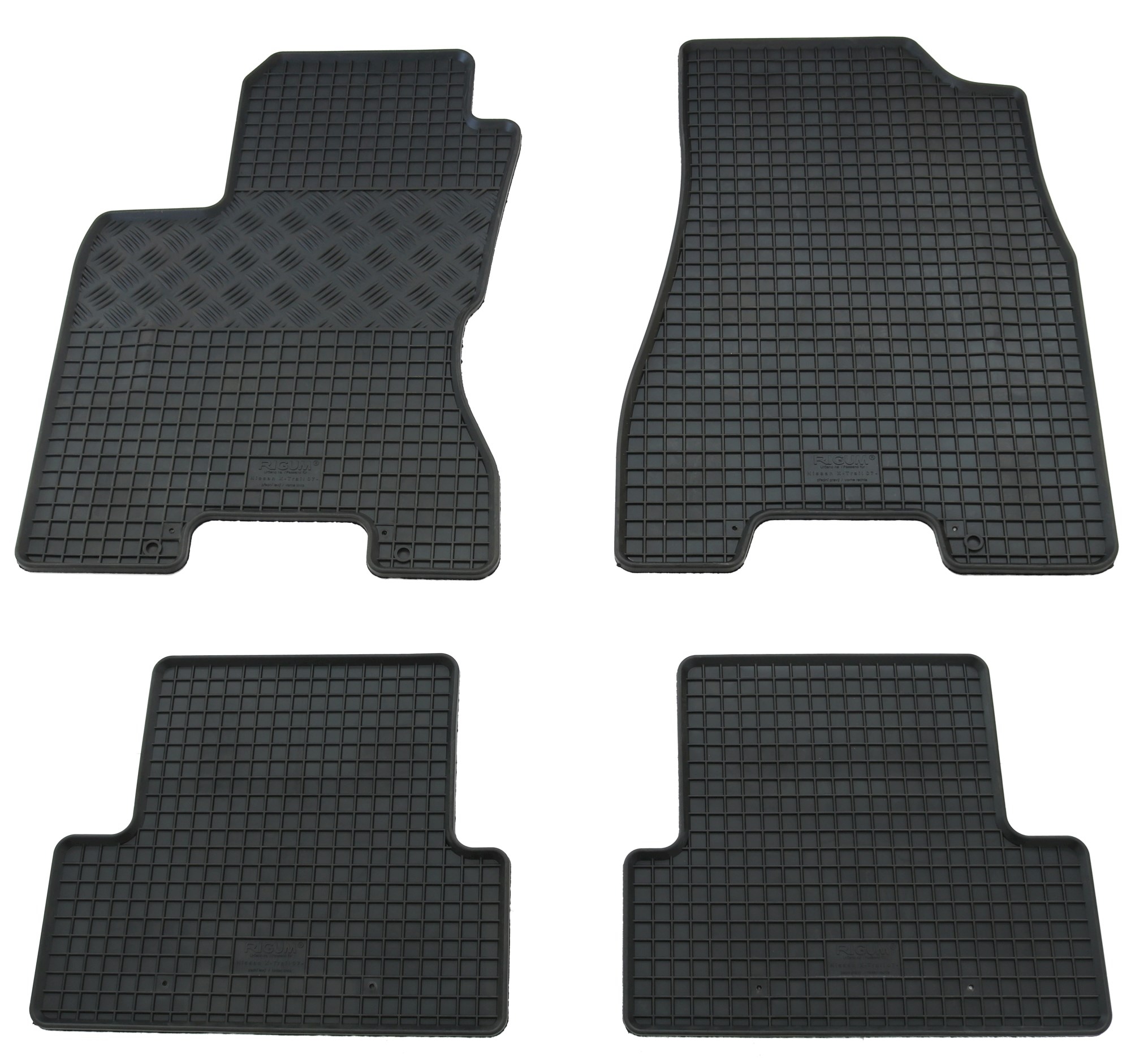 Gummi Fußmatten für Nissan X-Trail