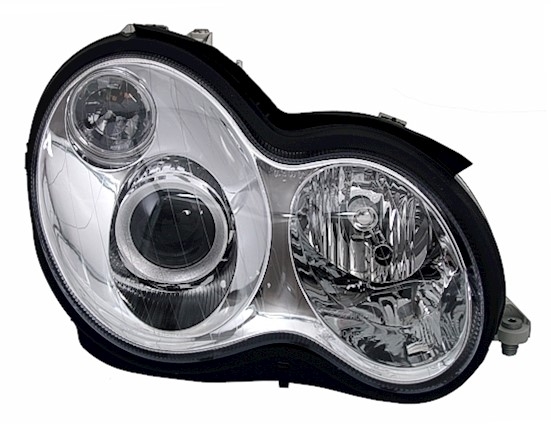 Scheinwerfer Set für Mercedes W203 in Chrom