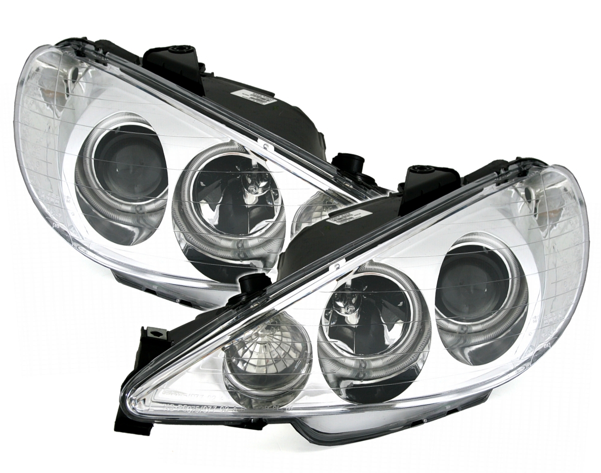 CCFL Angel Eyes Scheinwerfer für Peugeot 206